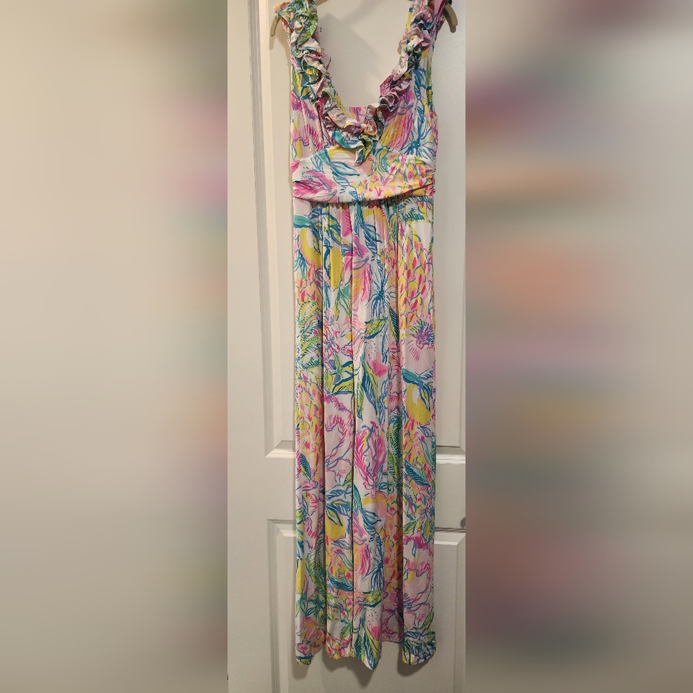 Lilly Pulitzer Colorful Floral Maxi Dress